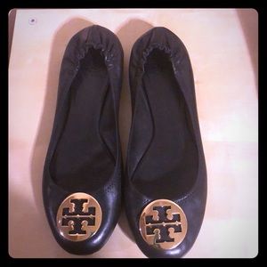 Black Ballerina Tory Burch Flats